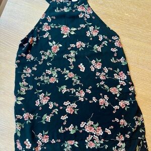 Paper Crane Black Floral Top